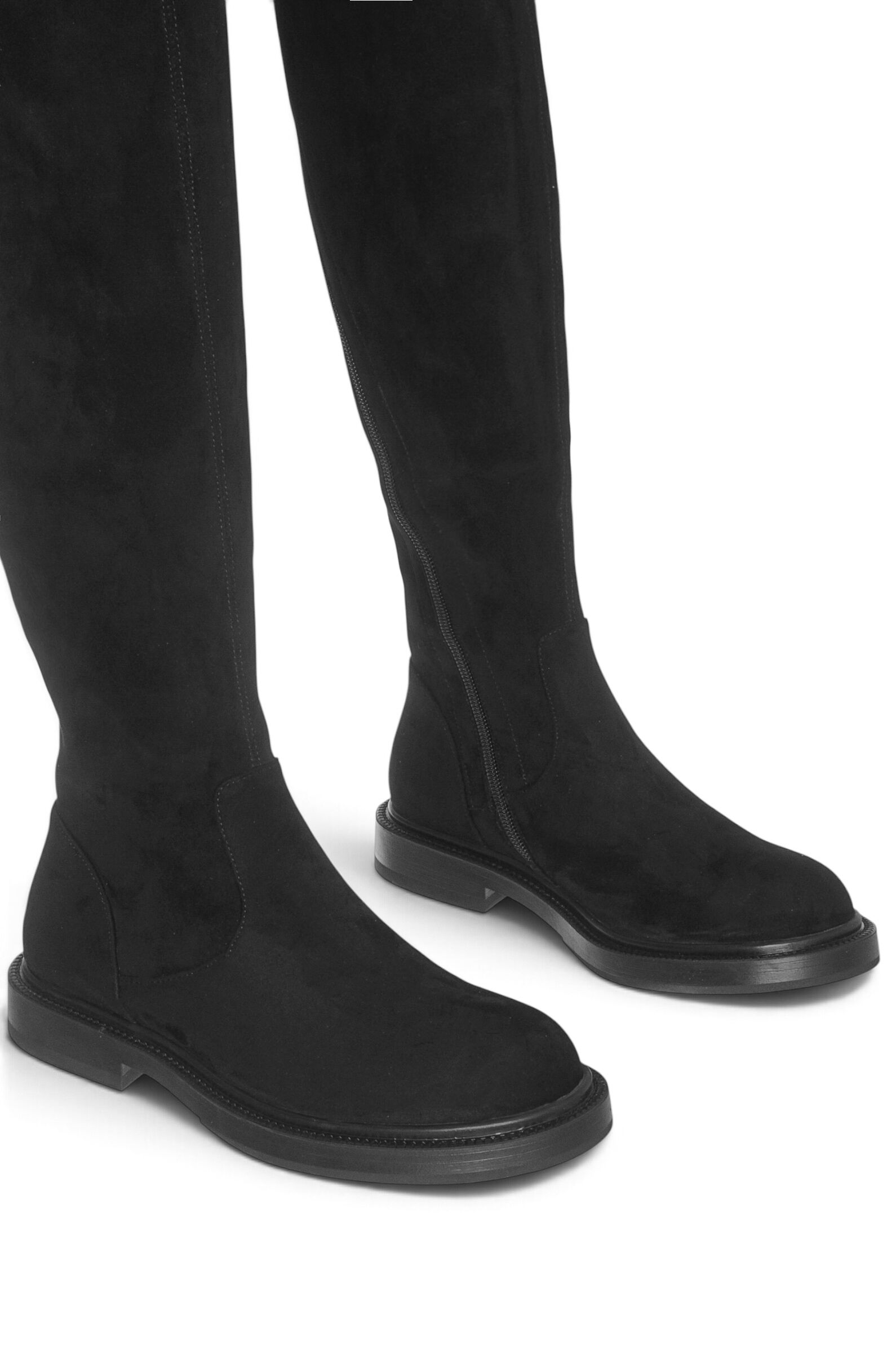 Сапоги жен.АРТ.6208-876-471R,чер,велюр/байка