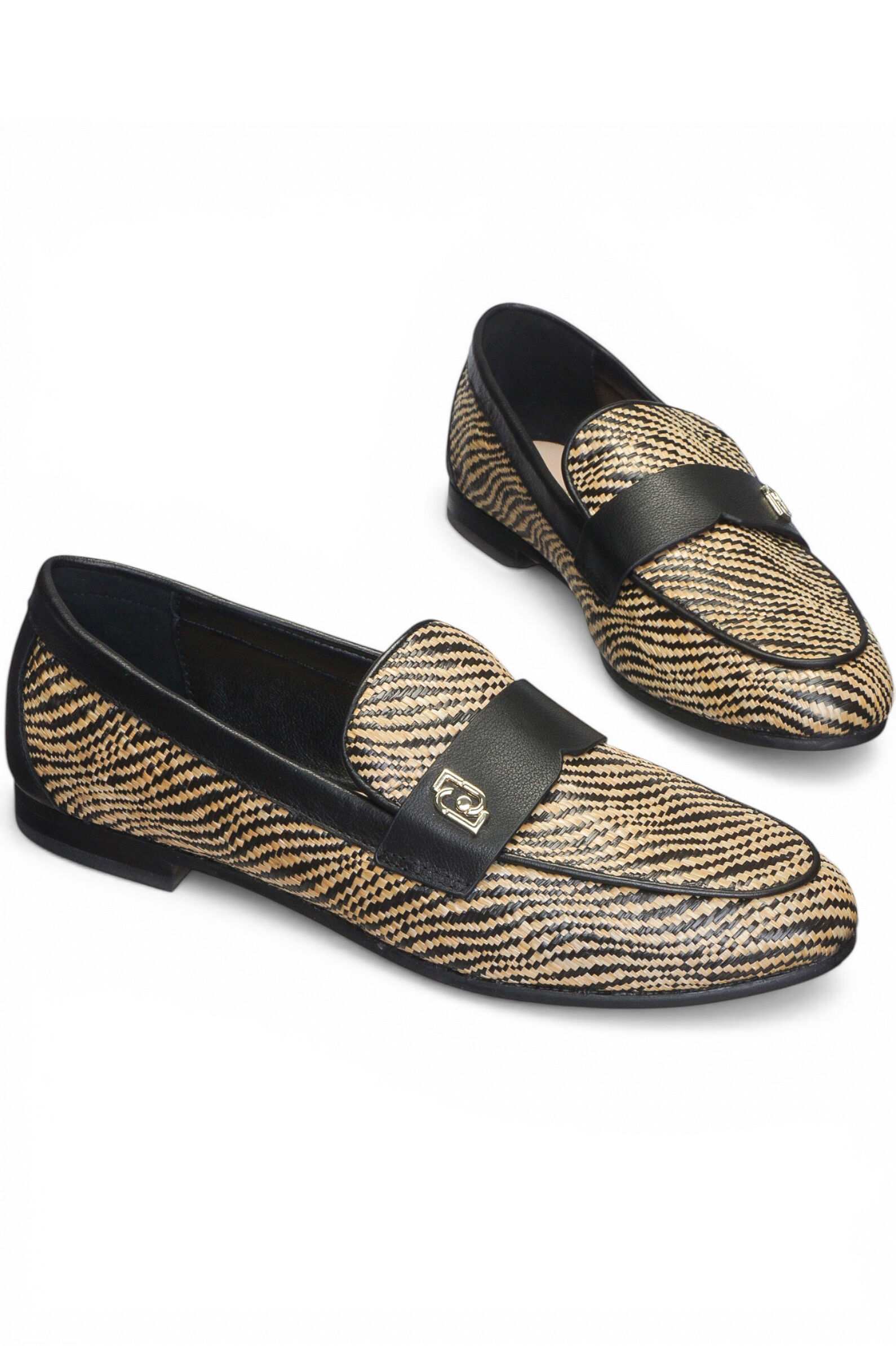 Балетки жен. АРТ.SA6035TX52822222,чер-беж,н.к-тек/н.к