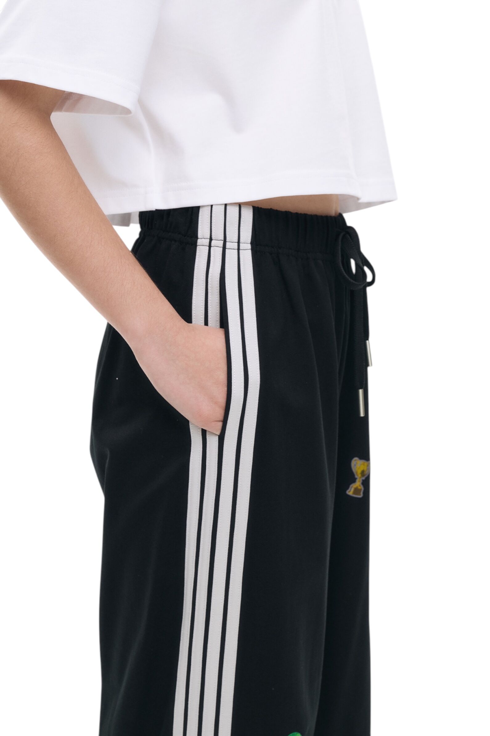 Брюки АРТ.AA237381,чер-бел,хл