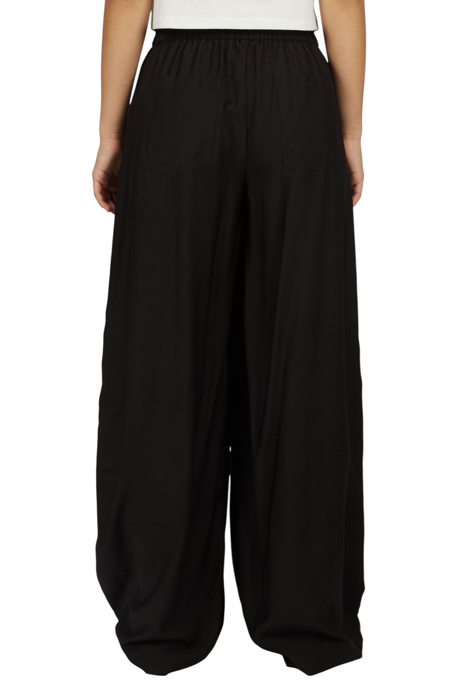 Брюки дев. АРТ.G-TR26090,чер,вис-пэ