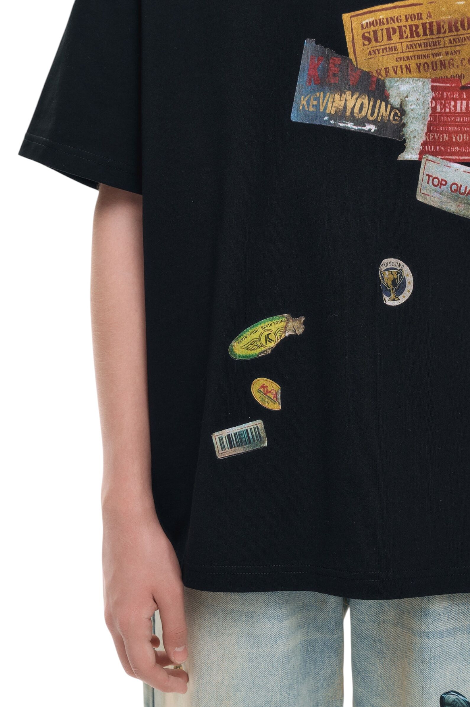 Футболка АРТ.AA235033,чер-мул,хл