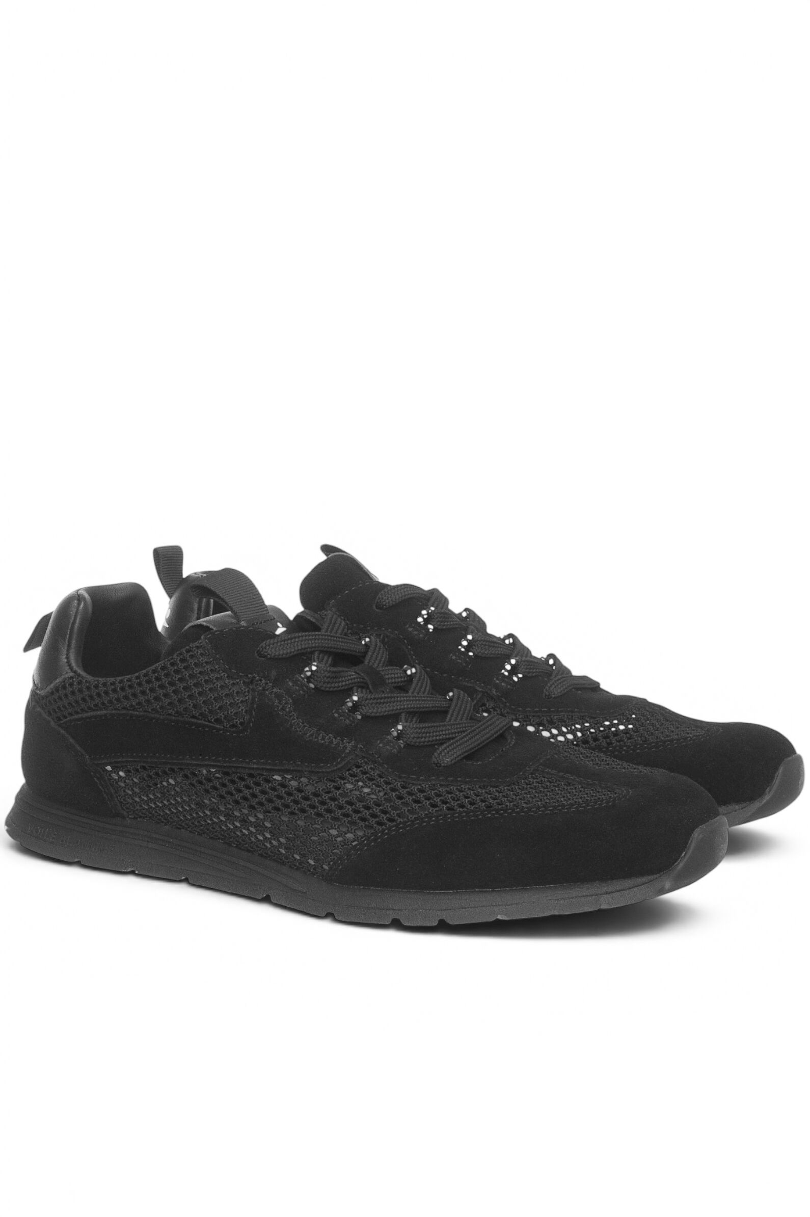 Кроссовки муж. АРТ.0012020035,чер,н.з-тек/тек