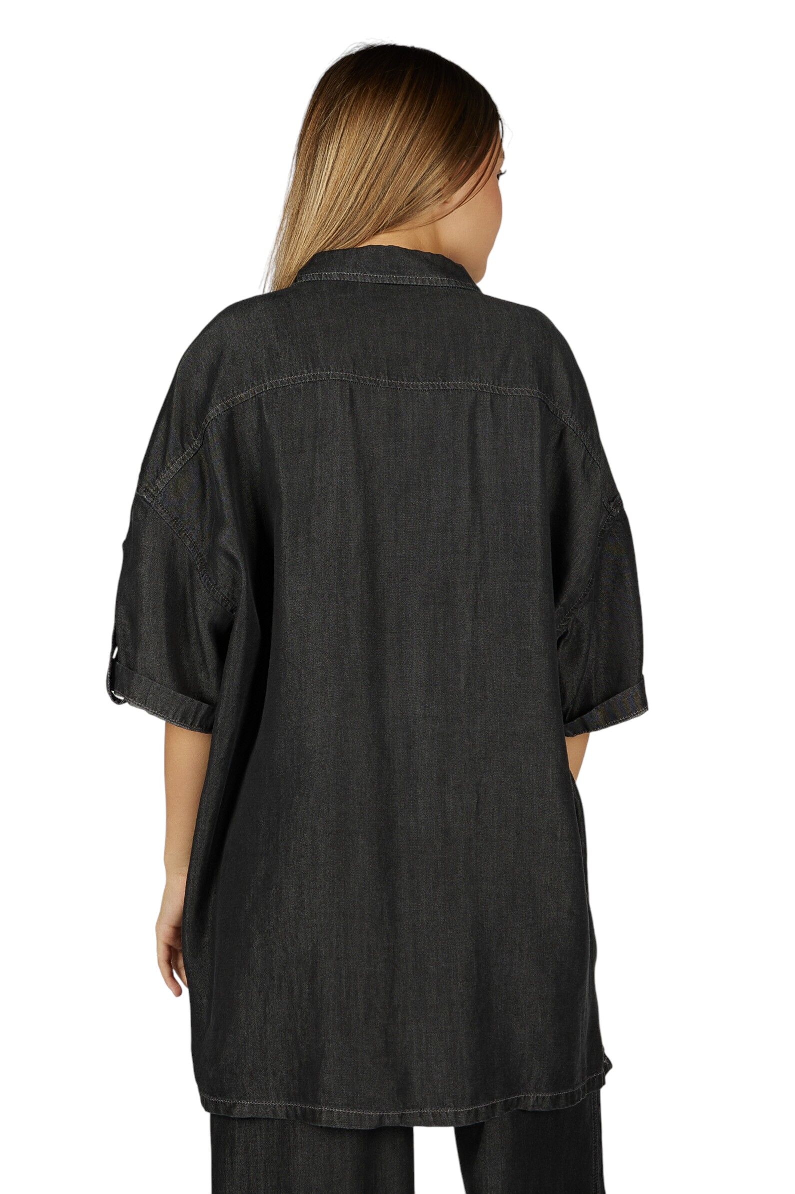 Рубашка АРТ.G-SH26096,чер,тенсель