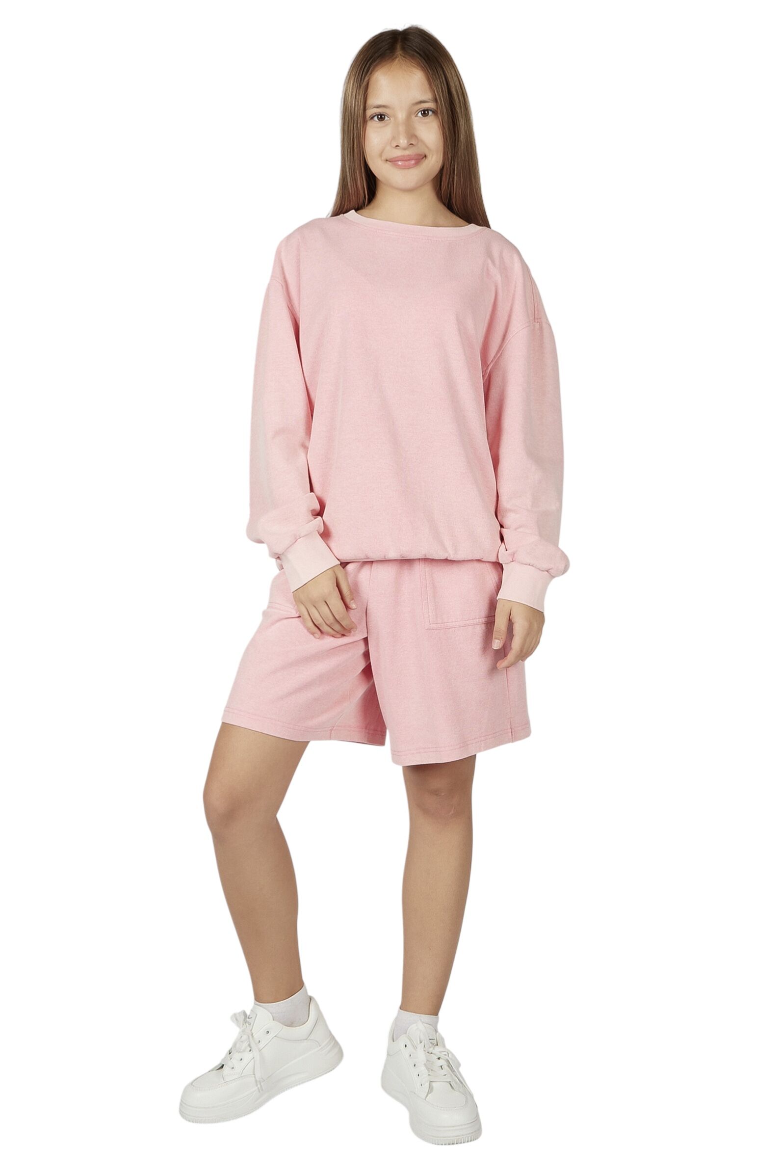 Шорты дев. АРТ.G-TR26017,роз,хл