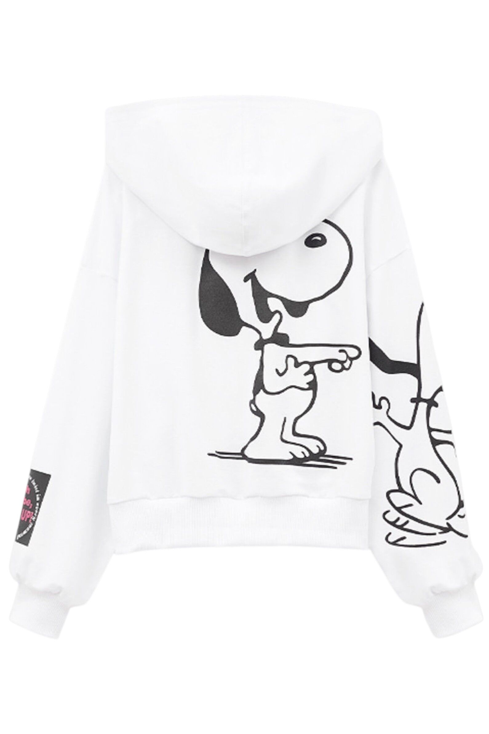 Толстовка дев. АРТ.260132,бел-чер,хл-эл